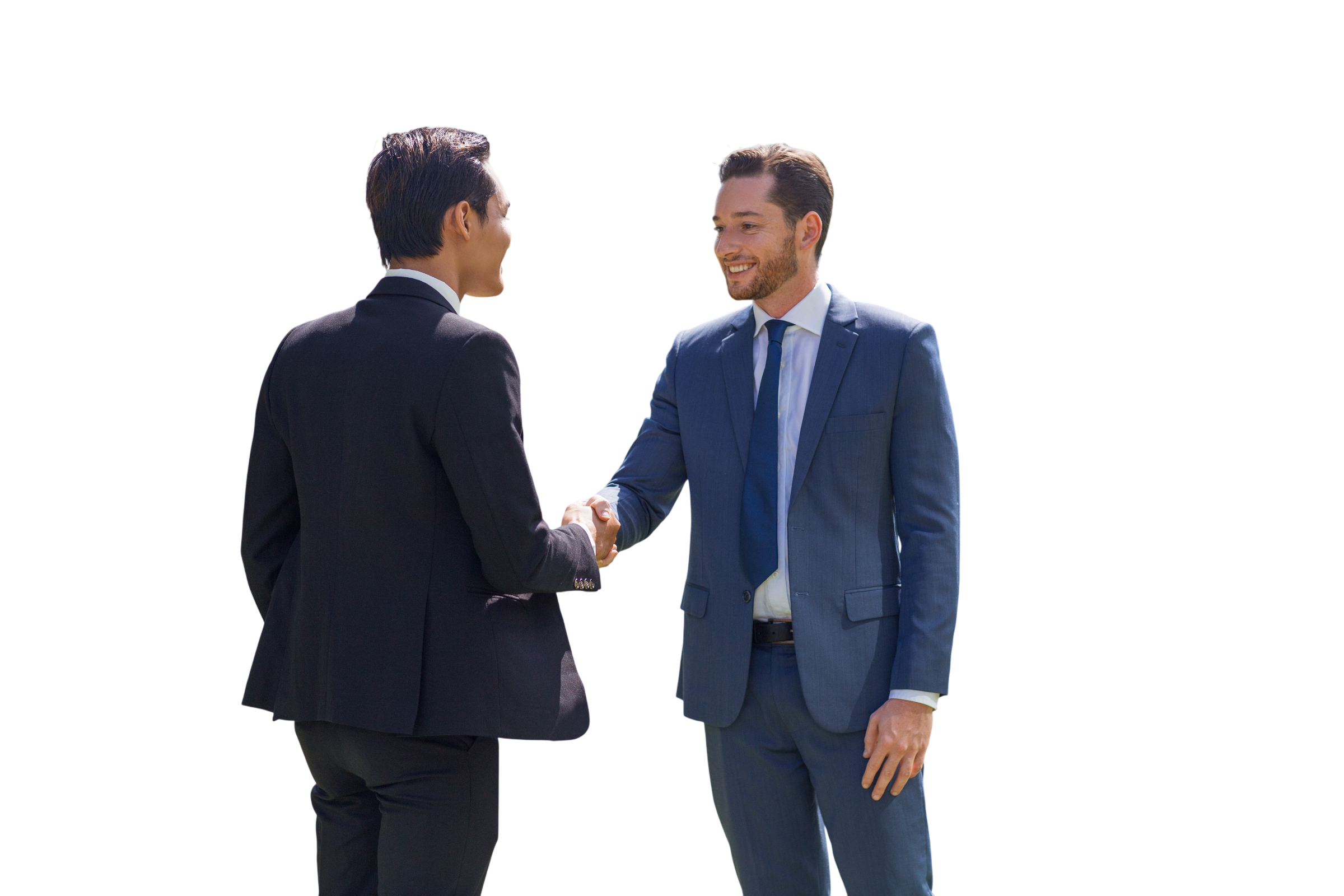 Dos profesionales estrechando la mano