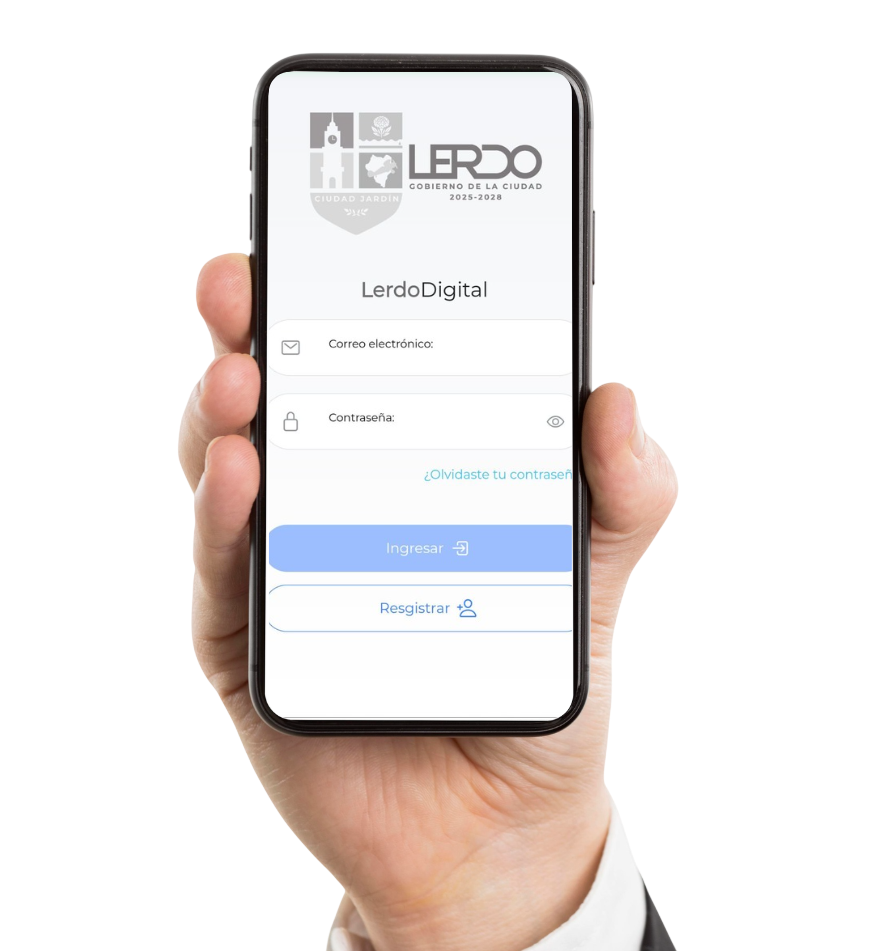 Aplicación móvil mostrada en un teléfono